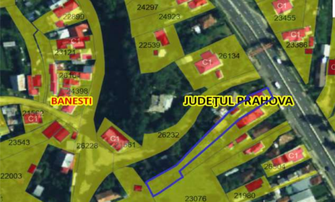 Cota de 1/2 din teren si 1/4 din constructii, loc. Banesti, jud. Prahova