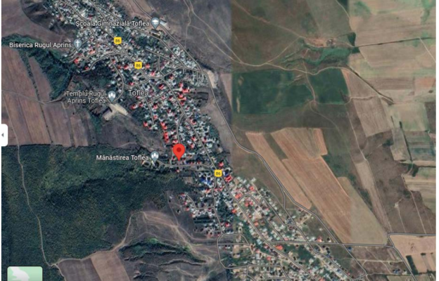 Teren intravilan agricol sat Toflea, com. Brahasesti