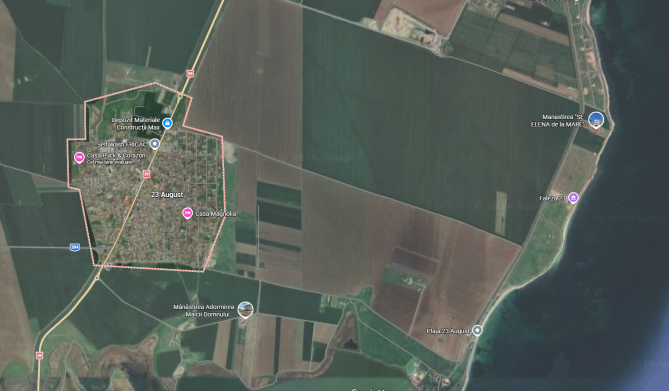 Teren extravilan 600 mp – Comuna 23 August, Județul Constanța