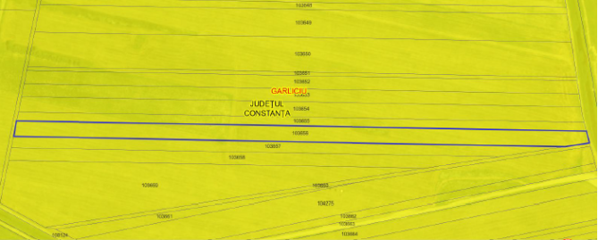 Teren extravilan com. Garliciu, jud. Constanta BTM3023465