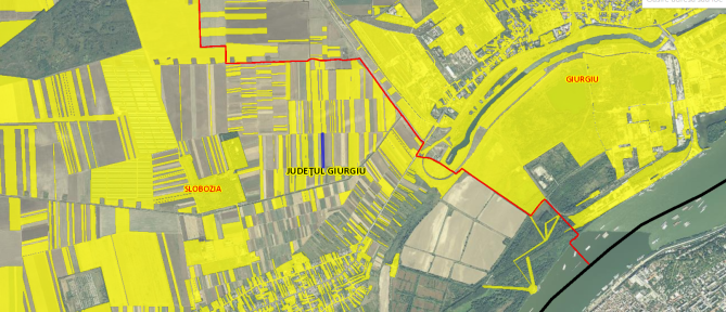 Cota 1/4 din teren agricol extravilan, Loc. Slobozia, Jud. Giurgiu