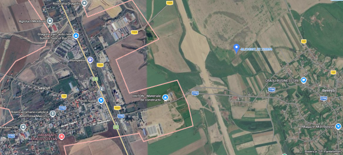Teren extravilan arabil Com. Sascut, jud. Bacău 6238052