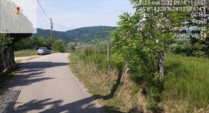 Teren intravilan,8 comuna Bunesti, sat Coasta Mare, pct. “Valea Mogoi”, jud. Valcea