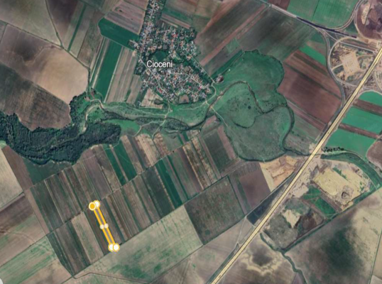 Cota de 1/2 din teren extravilan 5.000 mp – Comuna Albești‑Paleologu, sat Cioceni, Jud. Prahova