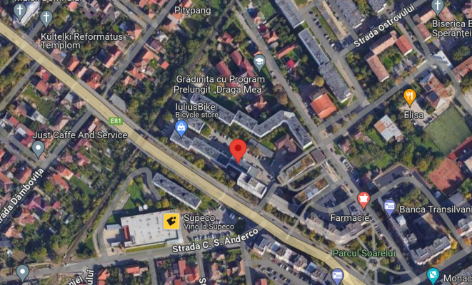 Spatiu comercial compus din 2 unitati si teren aferent situat in loc Satu Mare str Octavian Goga