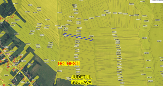 Teren extravilan agricol, Com.Dolhesti, Jud.Suceava