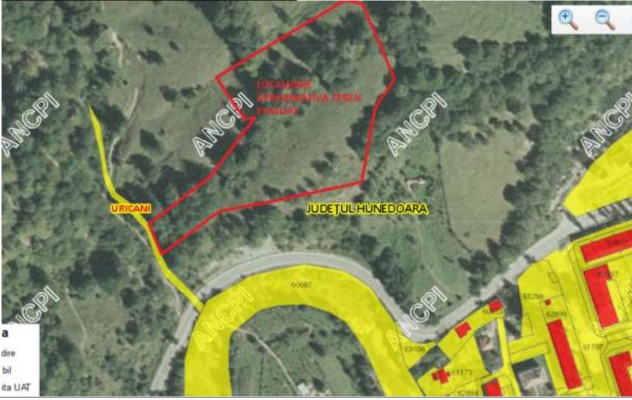Cota de 21/64 din teren agricol extravilan Uricani, jud. Hunedoara