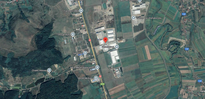 Imobil compus din clădire administrativă și servicii P+E+Etaj tehnic, situat în Dej, str. Henri Coandă, județul Cluj