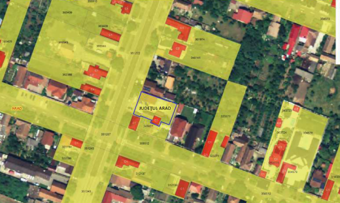 Casa si teren in suprafata de 842 mp situat loc Arad str Vrancei