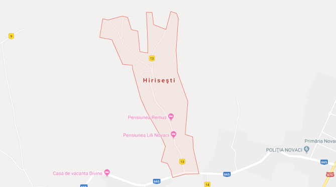 Teren intravilan, 6561 mp, Oras Novaci, Sat Hirisesti, Judet Gorj