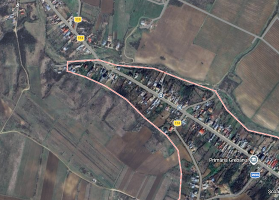 Teren extravilan Grebănu, Buzau – 2.500 mp (cotă 1/5)