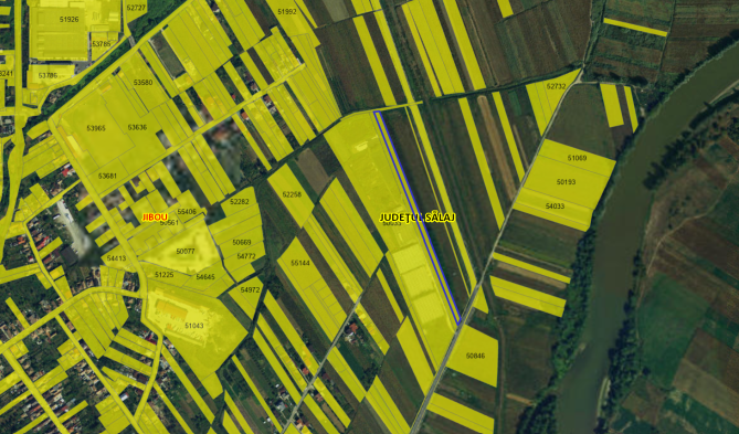 Teren extravilan 9968 mp in Jibou, str. Agrijului FN