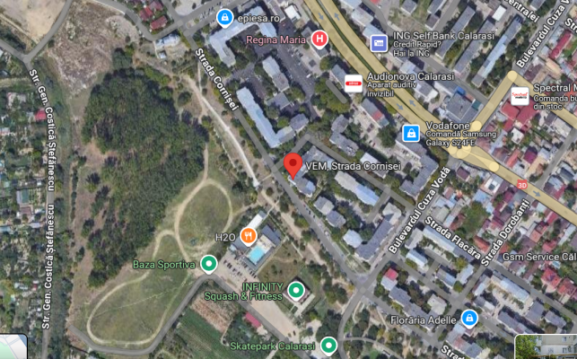 Cota de 1/2 din apartament 2 camere, Calarasi, str Cornisei