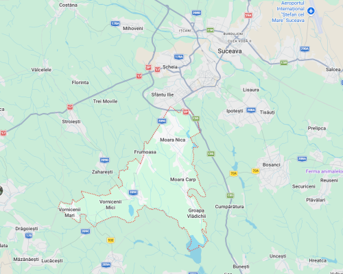 Teren extravilan, Comuna Moara, Județul Suceava