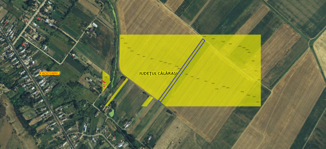 Cota de 1/2 din Teren agricol  extravilan, 5.520 mp, Radovanu, jud. Calarasi