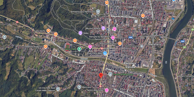 Cota 1/2 din casa si teren situate pe Calea lui Traian, Ramnicu Valcea, judetul Valcea