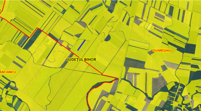 Cota 3/24 din Teren Extravilan in suprafata de 6.800 MP, Ciumeghiu, Judet Bihor