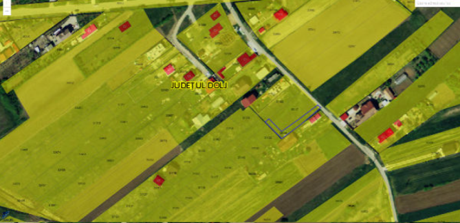 Cota de 1/2 din teren in suprafata de 383 mp, str. Primaverii, Comuna Ghercești, jud.Dolj