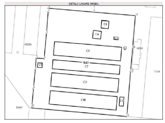 Proprietate imobiliara FERMA ZOOTEHNICA teren 16.752 mp si constructii in Comuna Sântandrei, Sat Palota, nr 181, Bihor,