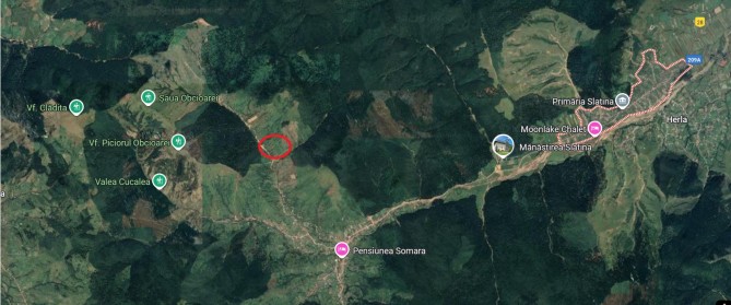 Cota 1/2 din teren agricol extravilan, Com.Slatina, Jud.Suceava