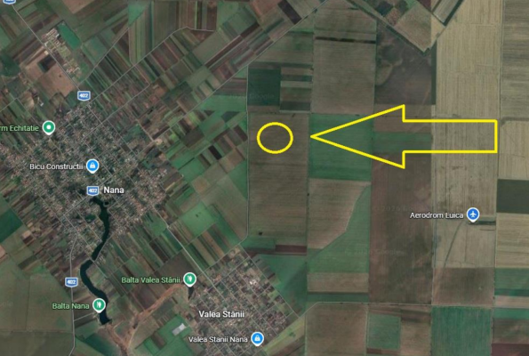 Cotă 3/8 din teren agricol extravilan 13.364 mp – Luica, județul Călărași