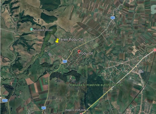 Teren extravilan 8100mp, Podu Olt, Harman, judetul Brasov