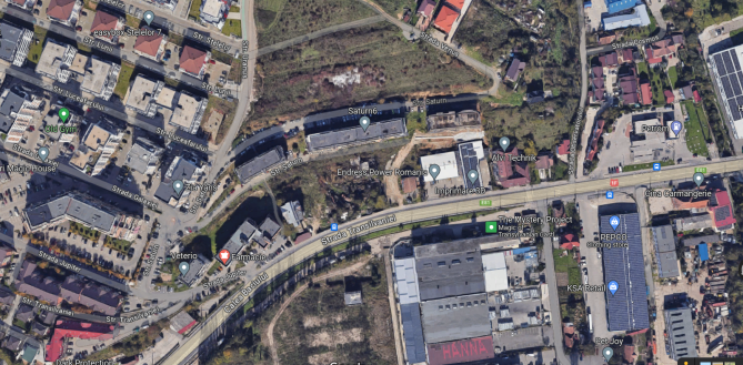 Cota de 33.5/100 din teren 964 mp in Baciu, str. Saturn, jud. CJ