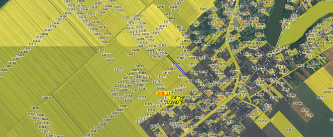 Cota 1/2 din teren extravilan 2500 mp, Sinesti, Ialomita