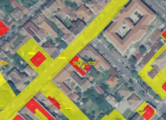 Teren intravilan 144 mp in Sibiu, B-dul. Victoriei, nr. 15