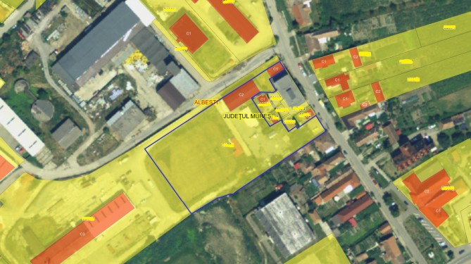 Cladire P+M si punct termic + teren in Albestri, str. Florilor, jud. Mures