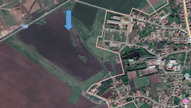 Cota 1/2 teren extravilan 1100 mp – Luna, județul Cluj
