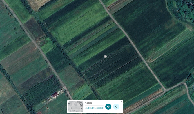 Teren extravilan, 840 mp Comuna Cetate, jud. Bistrița-Năsăud