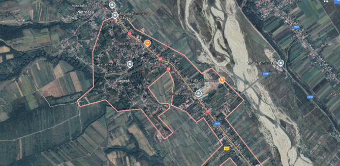 Cota de 1/8 din casa cu teren sat Gagesti, com. Bolotesti, jud. Vrancea