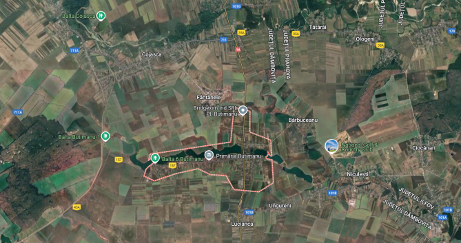 Teren extravilan 5.030 mp. com. Butimanu, jud. Dambovita 5530293