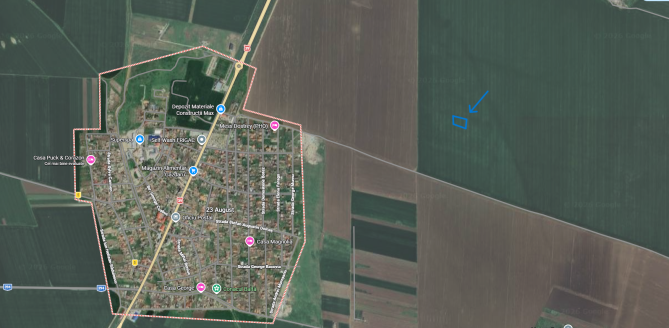 Teren extravilan 600 mp – Comuna 23 August, Județul Constanța