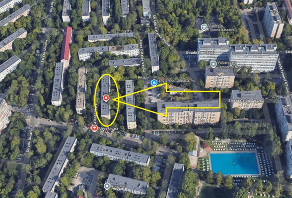 Cot 1/3 din apartament 3 camere si dependinte, aleea Uioara, etaj 2, Sector 4, Bucuresti