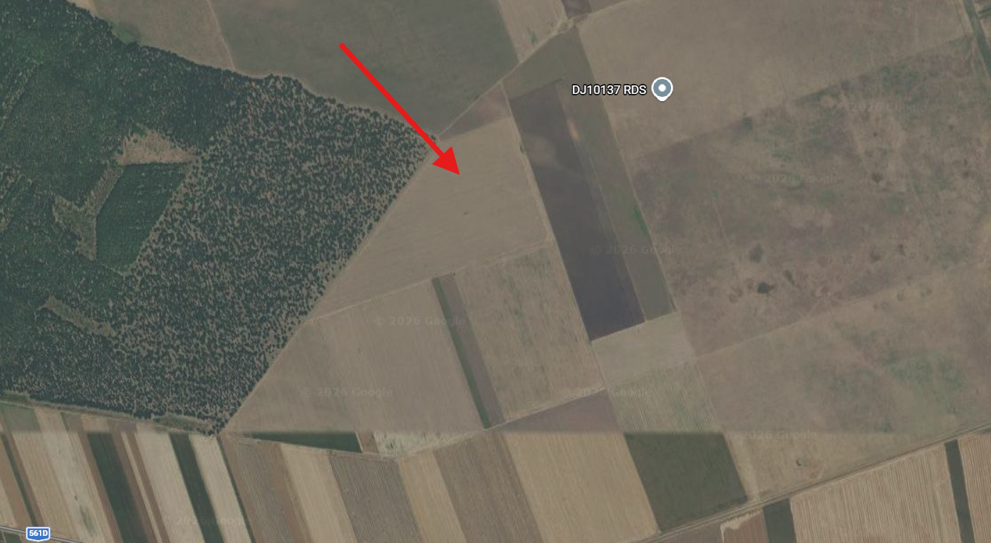 Cota 73/96 din teren extravilan 10000mp, comuna Izvoarele, judetul Dolj