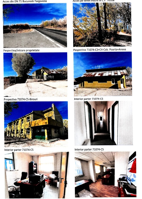 Vanzare in licitatii -  teren intravilan, in suprafata masurata de 45.546 mp, identificat cu nr. cad. 71074, inscris in CF nr. 71074 a loc. Contesti, situat in intravilanul com. Contesti, jud. Dambovita, impreuna cu constructiile existente pe acesta