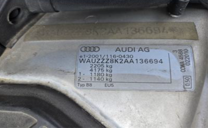 Autoturism AUDI A4 B8 3.0 TDI Quattro – 2010