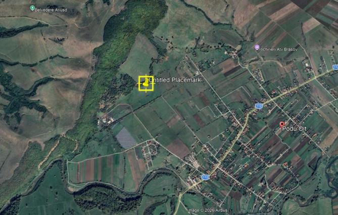 Teren extravilan 9700mp, Podu Olt, comuna Harman, jduetul Brasov