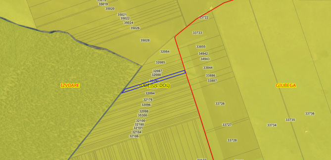 Cota 73/96 din teren extravilan 10000mp, comuna Izvoarele, judetul Dolj