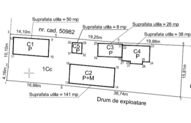 Casa P+M cu anexe si teren in Gurghiu, jud. Mures