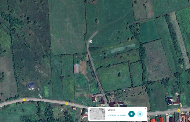 Teren extravilan 4848 mp in Comuna Cetate – Satul Satu Nou, jud. Bistrița-Năsăud