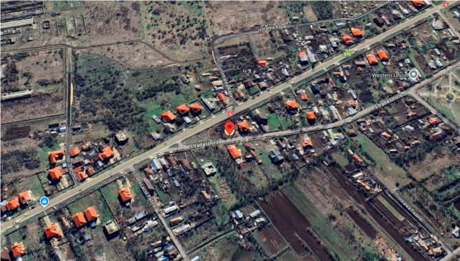 Teren intravila 1000mp, loc. Ghimpati, judetul Giurgiu