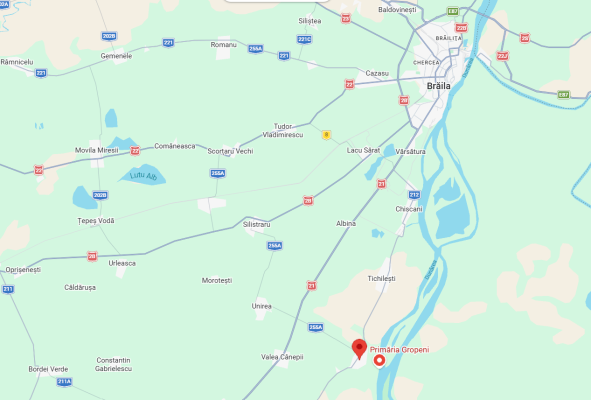 Teren intravilan cu construcții anexe, Comuna Gropeni, județul Brăila BTM3042958