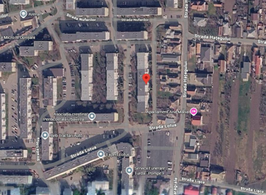 Cotă de 1/8 din apartament cu 3 camere, Turda, str. Lotus, nr.19, etaj 3, bl. B1,județul Cluj