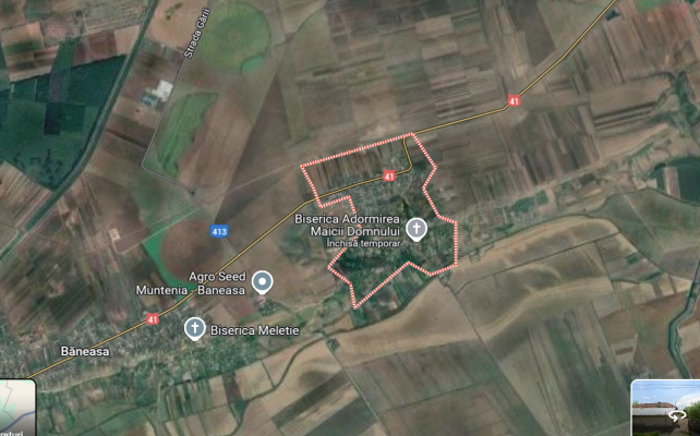 Teren si constructie, Str. Pescariei, com. Baneasa, sat Pietrele, Giurgiu