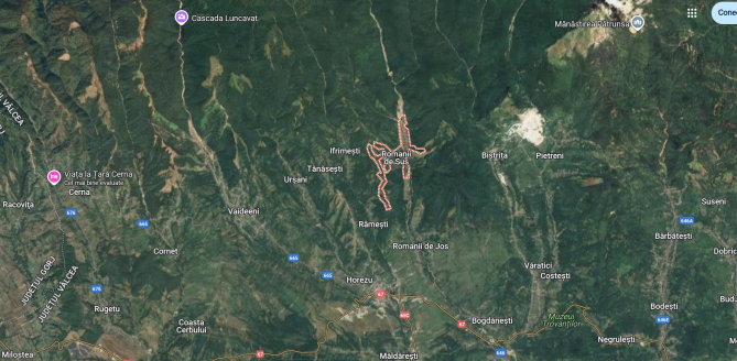 Teren intravilan sat Romanii de Sus, Horezu, jud. Valcea 2365791