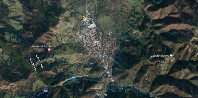 Teren agricol extravilan 1100 mp in Cugiu, jud AB