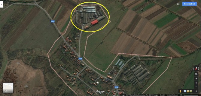 Fabrică de lemn, compusă din teren și construcții, în bloc cu echipamentele tehnologice